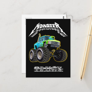 Cartoon auto briefkaart