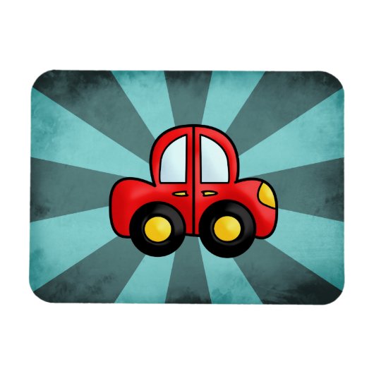 Cartoon auto magneet (Horizontaal)