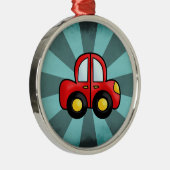 Cartoon auto metalen ornament (Rechts)