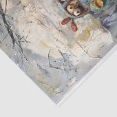 Cartoon auto personages met textured look tissuepapier (Detail)