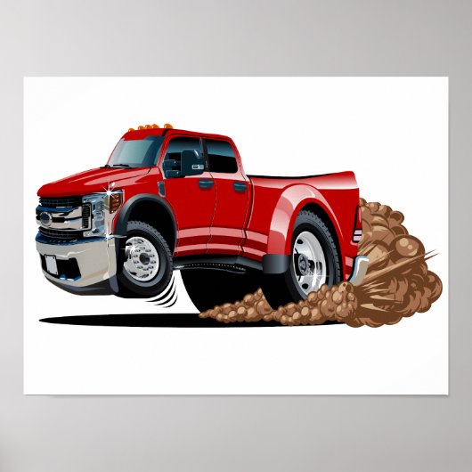 Cartoon auto poster (Voorkant)