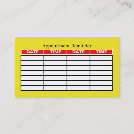 Cartoon auto, rijschool/instructeur afspraak visitekaartje (Achterkant)