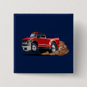 Cartoon auto vierkante button 5,1 cm (Voorkant)