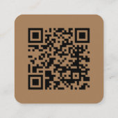 Cartoon autobestuurder, bruin Visitekaartje (Achterkant)