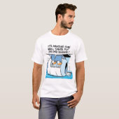 Cartoon Aviation Humor Duck Tshirt (Voorkant volledig)