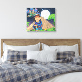 Cartoon Aztek Canvas Afdruk (Insitu (Slaapkamer))
