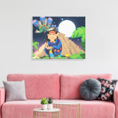 Cartoon Aztek Canvas Afdruk (Insitu (Woonkamer))