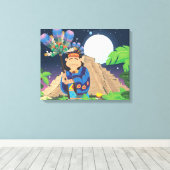 Cartoon Aztek Canvas Afdruk (Insitu (Houten vloer))