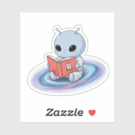 Cartoon Baby Alien Sticker