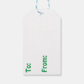 Cartoon Baby Beer welp gepersonaliseerd Verjaardag Cadeaulabel (Achterkant)