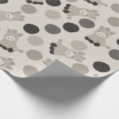 Cartoon Baby Donkeys gepatteriseerd Cadeaupapier (Hoek)