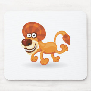 Cartoon baby Lion Muismat