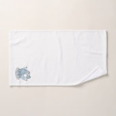 Cartoon baby olifant kijkt de lucht in bad handdoek (Handdoek)