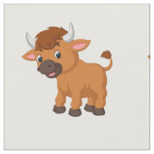 Cartoon baby ox stof (Close Up)