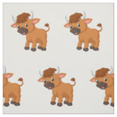 Cartoon baby ox stof (Swatch)