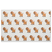 Cartoon baby ox stof (Fat Quarter)