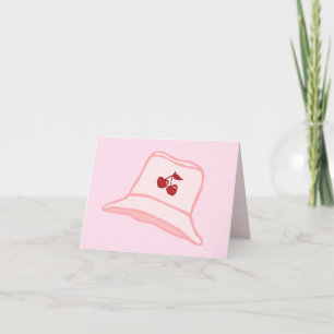 Cartoon Baby Roze Coquette Kersen Emmerhoed Bedankkaart