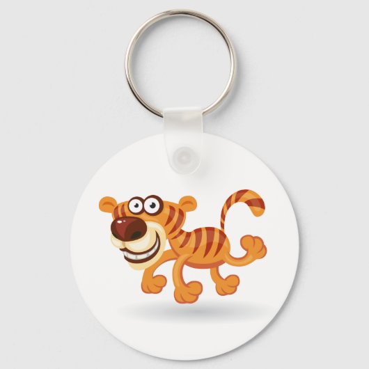 Cartoon baby tijger sleutelhanger (Voorkant)