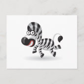 Cartoon baby Zebra Briefkaart (Voorkant)