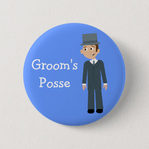 Cartoon Bachelor Party Ronde Button 5,7 Cm