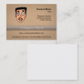 Cartoon Bad Pick up Line Slimy Mustache Guy Visitekaartje (Voorkant / Achterkant)