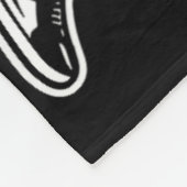 Cartoon Badminton Woman Shuttle Player Fleece Deken (Hoek)