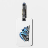 Cartoon Bagagelabel (Achterkant verticaal)