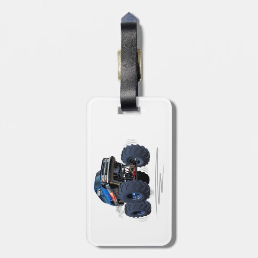 Cartoon Bagagelabel (Achterkant verticaal)