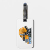 Cartoon Bagagelabel (Achterkant verticaal)