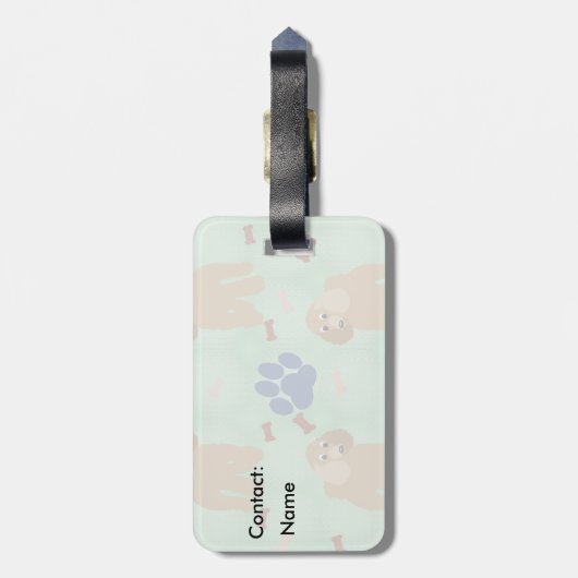 Cartoon Bagagelabel (Achterkant verticaal)