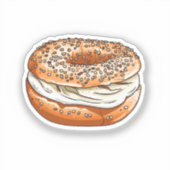 Cartoon bagel sticker (Voorkant)