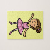 Cartoon Ballet Dancer Legpuzzel (Horizontaal)