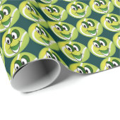 Cartoon Balletpakpapier met tennisbal Cadeaupapier (Rol Hoek)