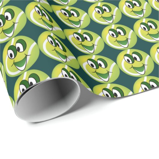 Cartoon Balletpakpapier met tennisbal Cadeaupapier (Rol Hoek)