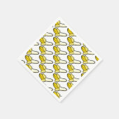 Cartoon Banaan Fruit Papier Party servetten (Hoek)