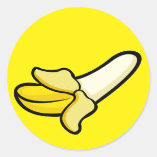 Cartoon Banaan Fruit Sticker