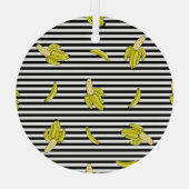 Cartoon banaan patches: retro stijl. glas ornament (Achterkant)