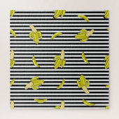 Cartoon banaan patches: retro stijl. legpuzzel (Verticaal)