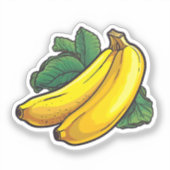 Cartoon banaan sticker (Voorkant)