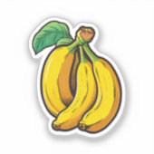 Cartoon banaan sticker (Voorkant)
