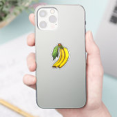 Cartoon banaan sticker (Telefoon)