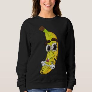 Cartoon Banana Fruit Lover Healthy Food Vegetarian Trui