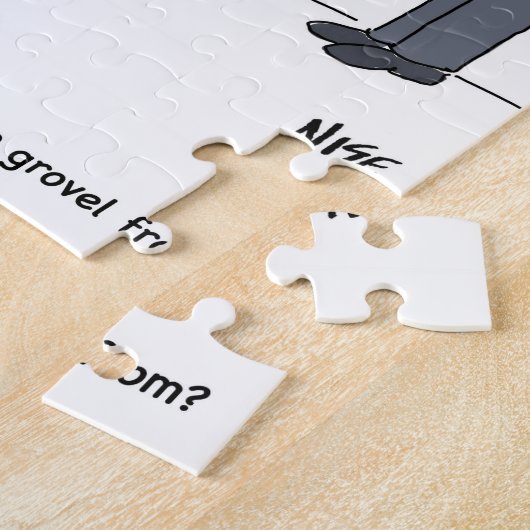 Cartoon bankleningen legpuzzel (Zijkant)