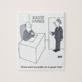 Cartoon bankleningen legpuzzel (Verticaal)