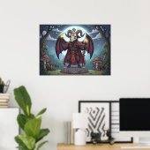 Cartoon Baphomet Poster (Thuiskantoor)