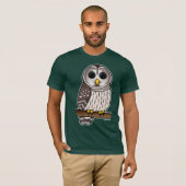 Cartoon Barred Owl T-shirt (Voorkant volledig)