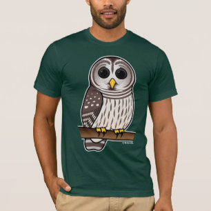 Cartoon Barred Owl T-shirt
