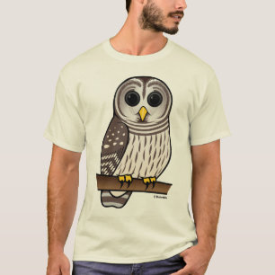 Cartoon Barred Owl T-shirt
