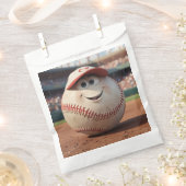 Cartoon Baseball Verjaardag Bedankzakje (Geknipt)