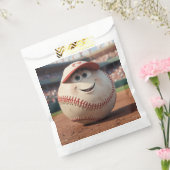 Cartoon Baseball Verjaardag Bedankzakje (Gezegeld)